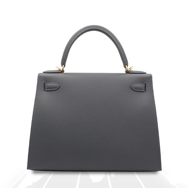 Hermes Kelly 28 Veau Epsom Ardoise Gold Hardware - Image 5