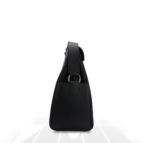 Hermes Kelly Messenger GM Black (89) Togo Palladium Hardware - Image 7